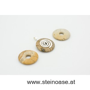 Donut 30mm Bilder-Jaspis 